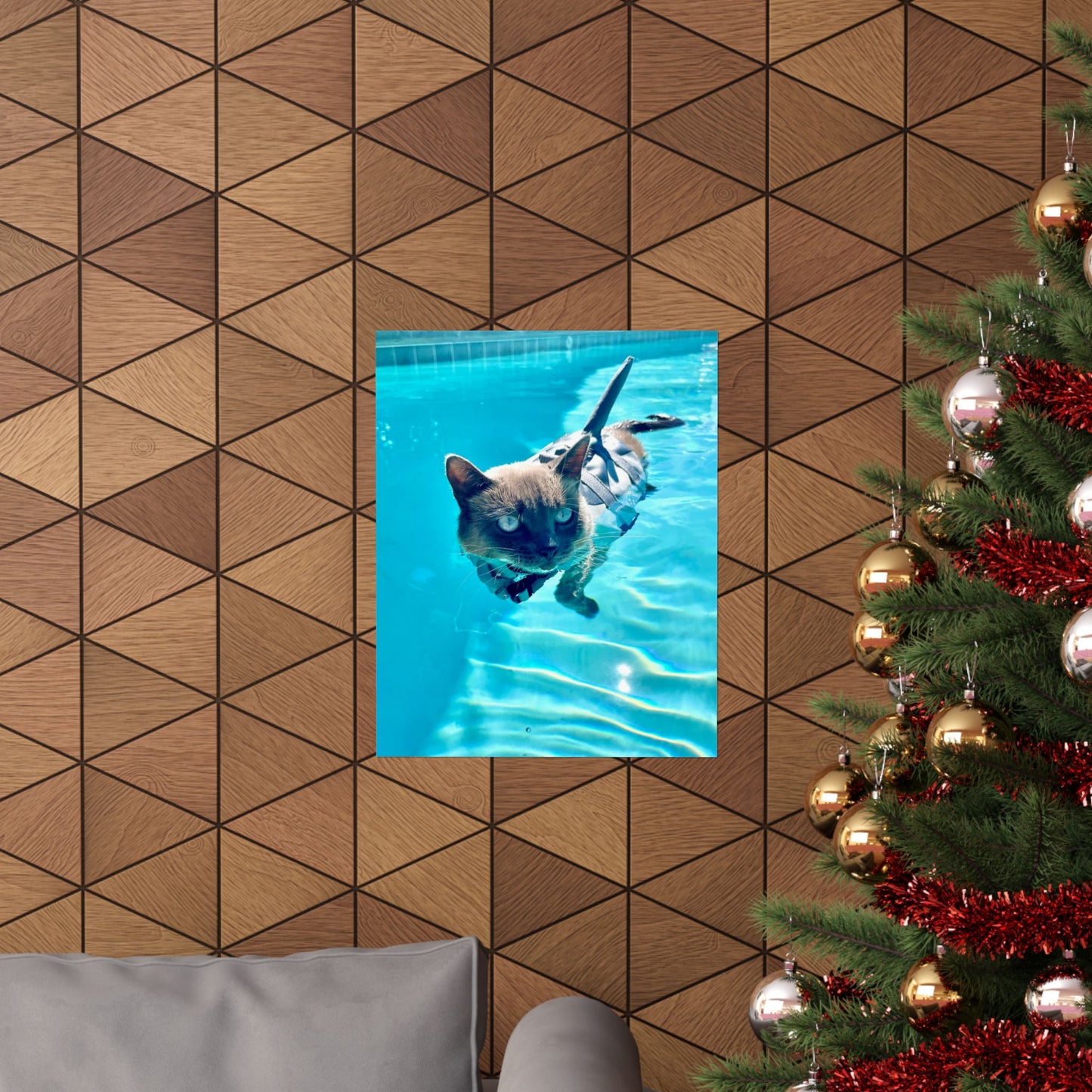 Sharkitty Matte Vertical Print