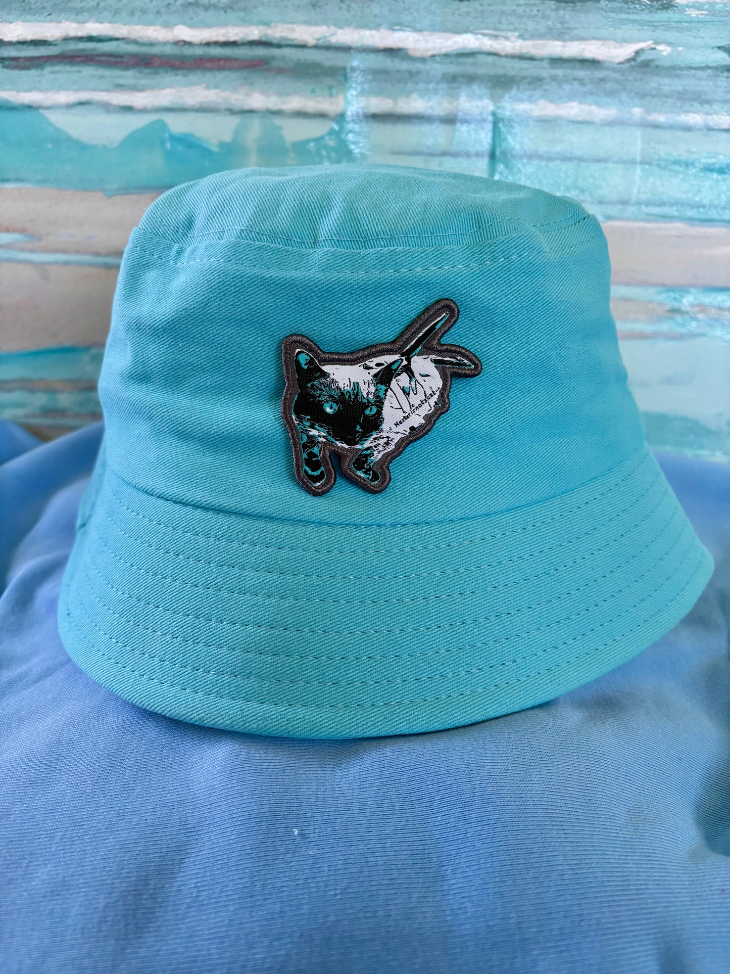 Sharkitty Patch Bucket Hat
