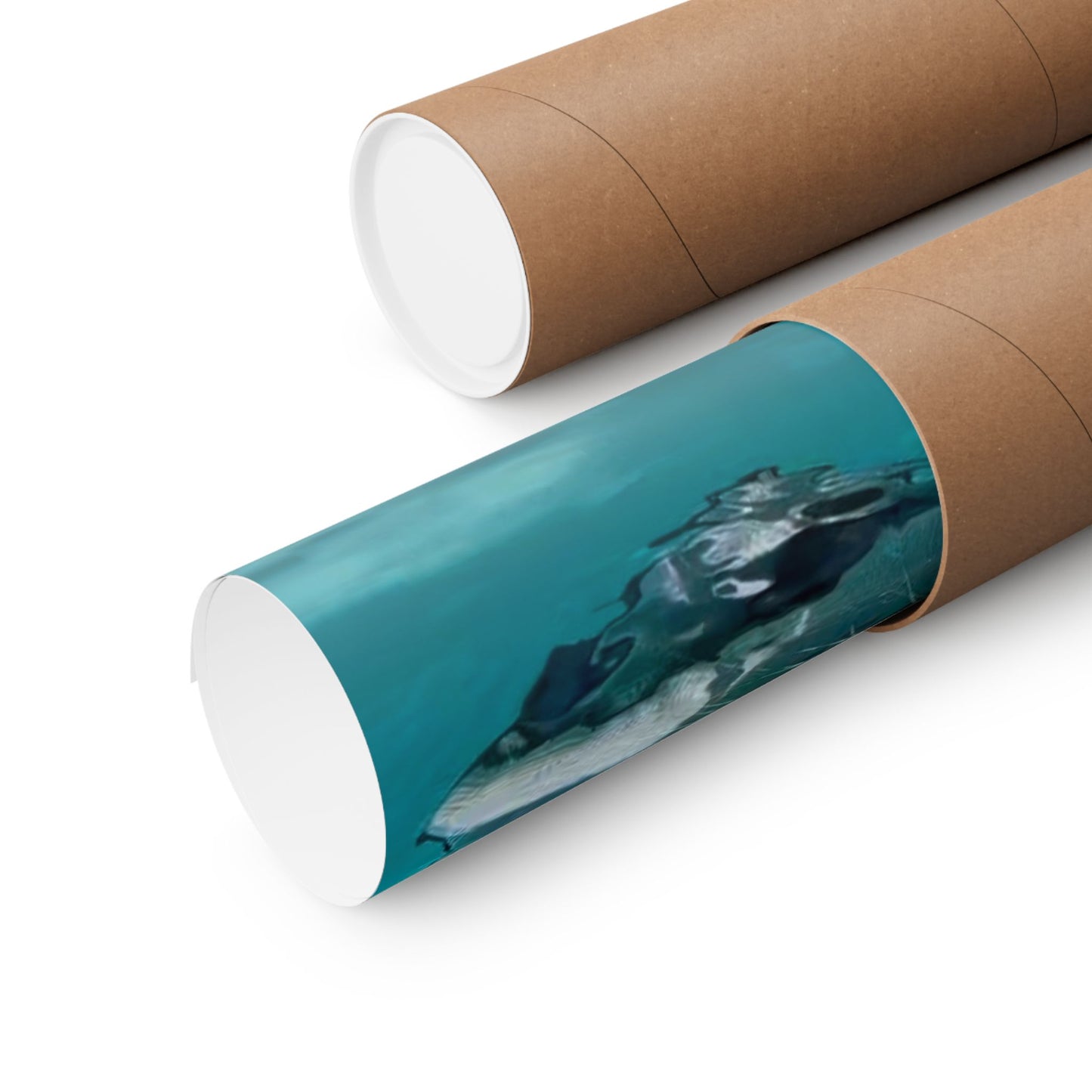 Cool Sharkitty Matte Vertical Print