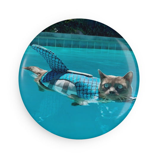 Sharkitty Button Magnet
