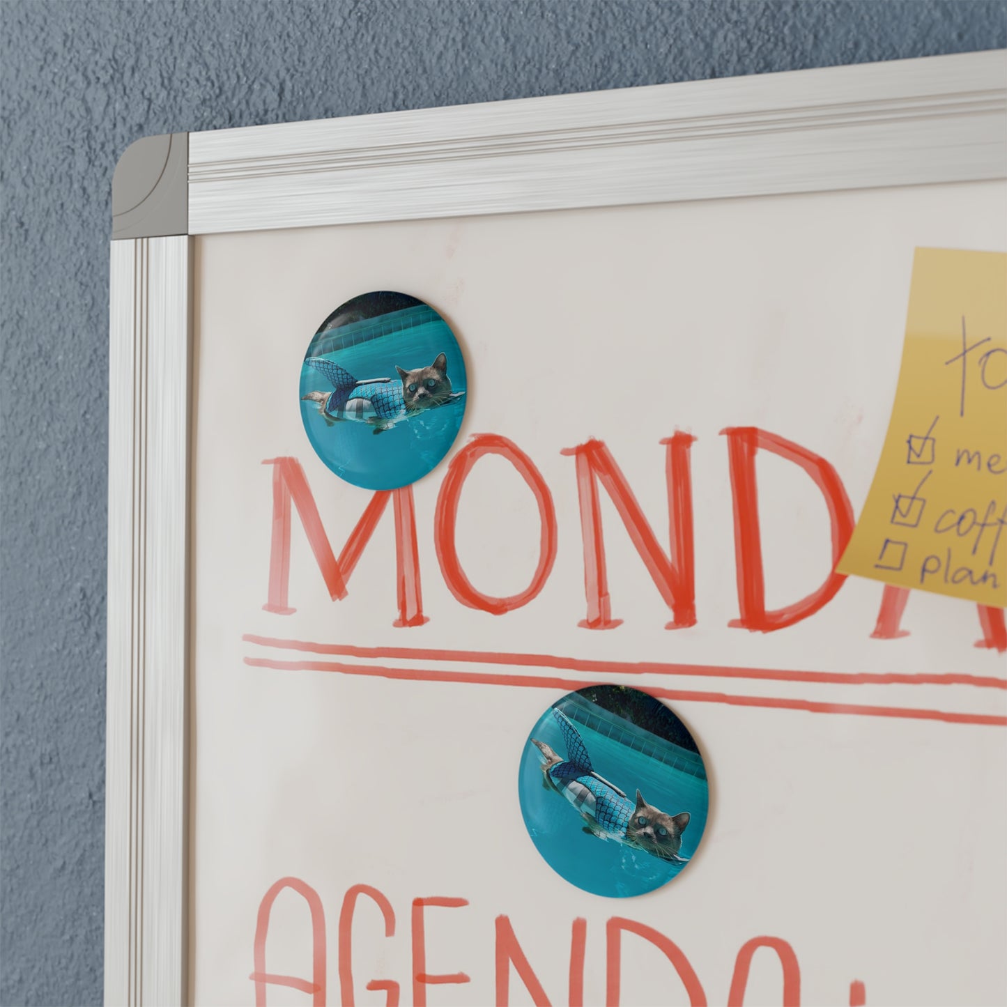 Sharkitty Button Magnet