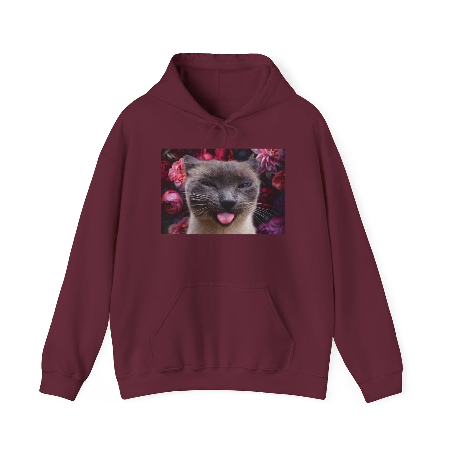 Floral Blep Hoodie