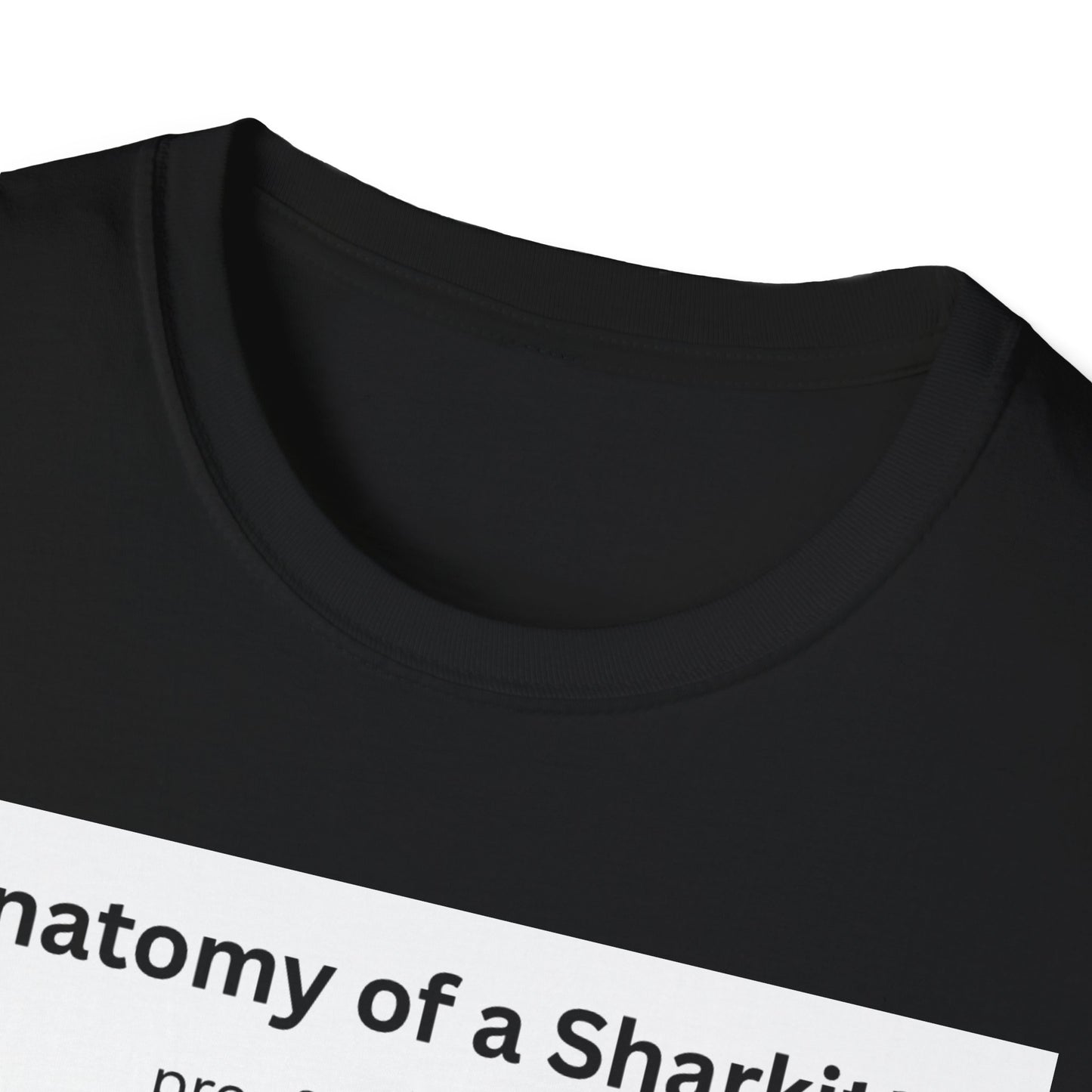Sharkitty Anatomy T-Shirt – Funny Cat Diagram Tee (‘Anatomy of a Sharkitty’ Label)