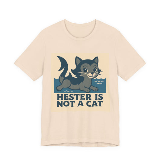Hester Is Not a Cat Tee — Retro Merkitty