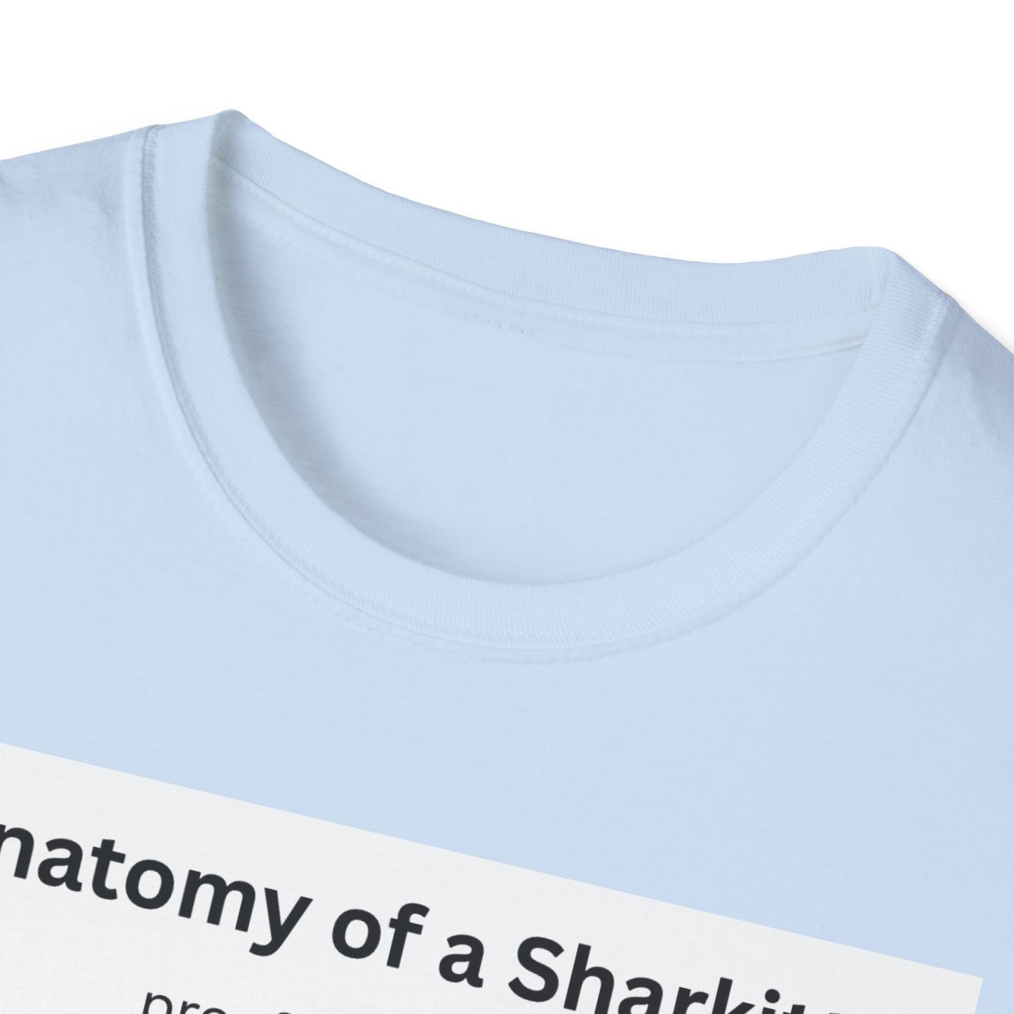 Sharkitty Anatomy T-Shirt – Funny Cat Diagram Tee (‘Anatomy of a Sharkitty’ Label)