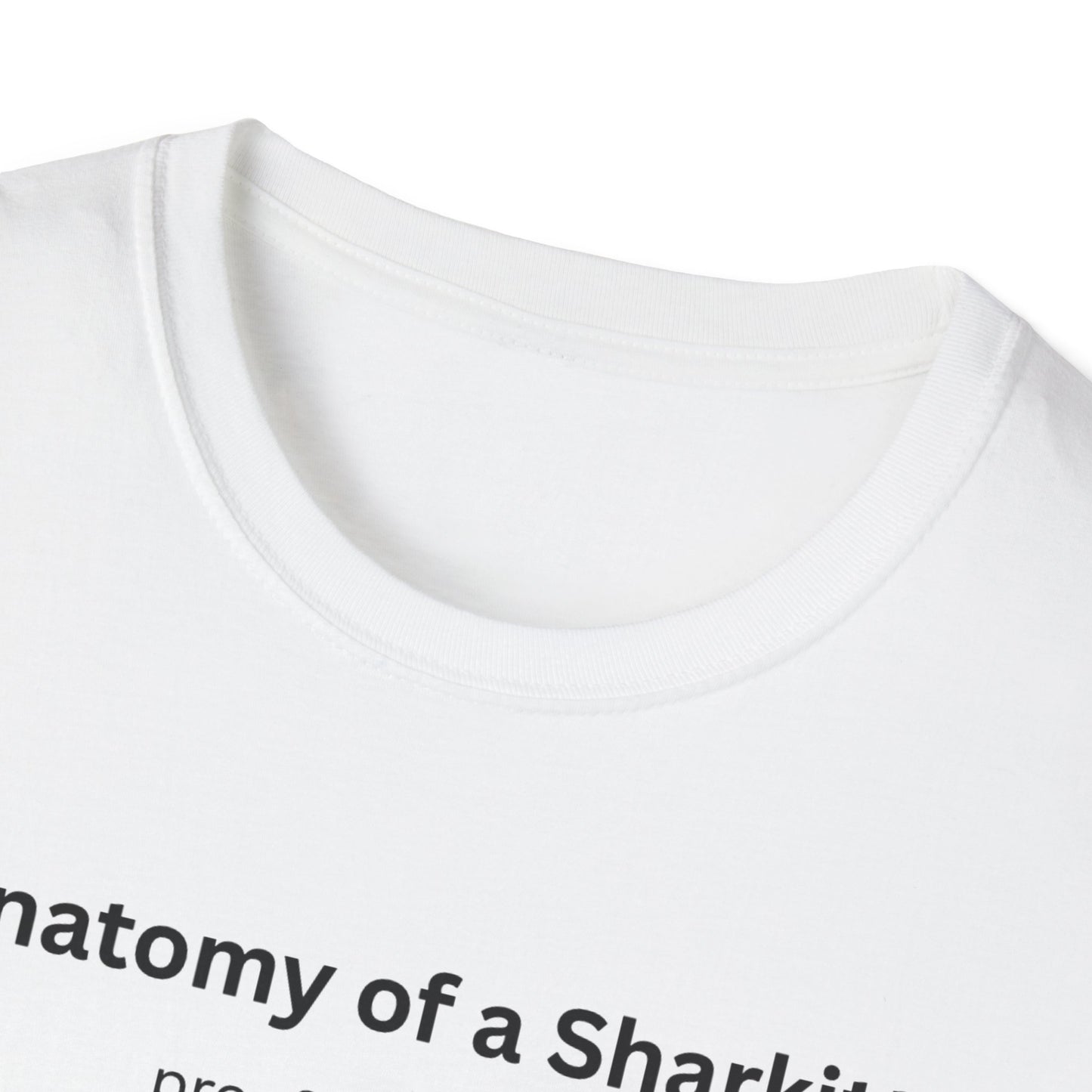 Sharkitty Anatomy T-Shirt – Funny Cat Diagram Tee (‘Anatomy of a Sharkitty’ Label)