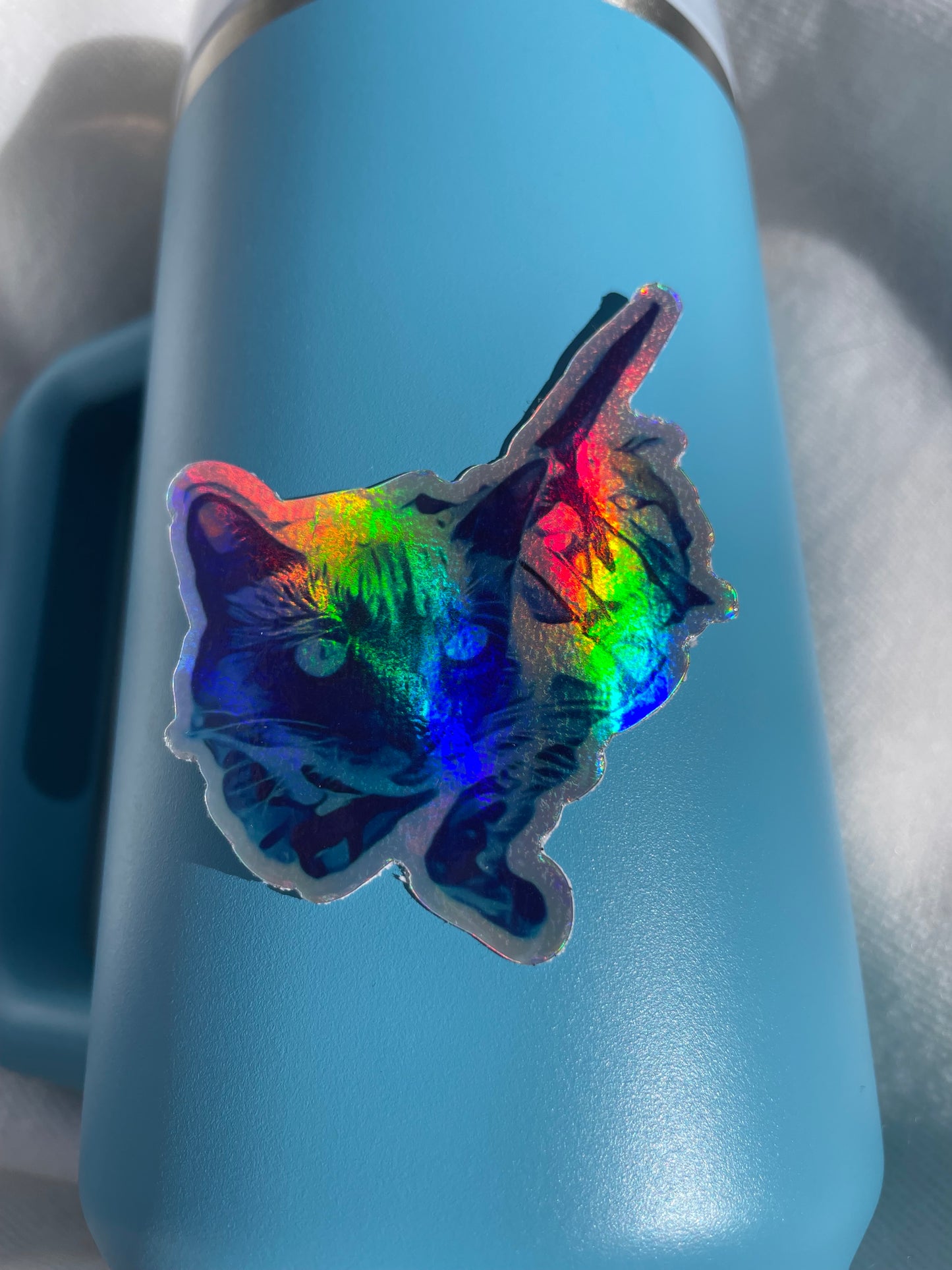 Sharkitty Holographic Sticker 2.5”