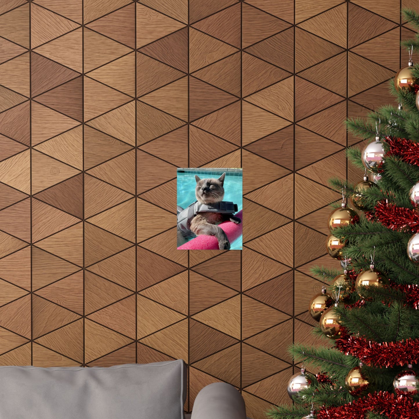 Sharkitty & Her Noodle Matte Vertical Print