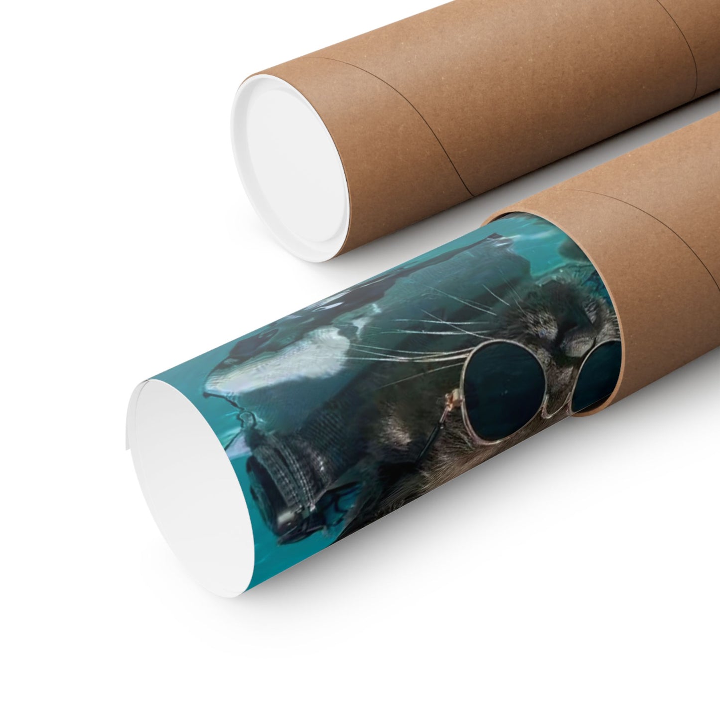 Cool Sharkitty Matte Vertical Print